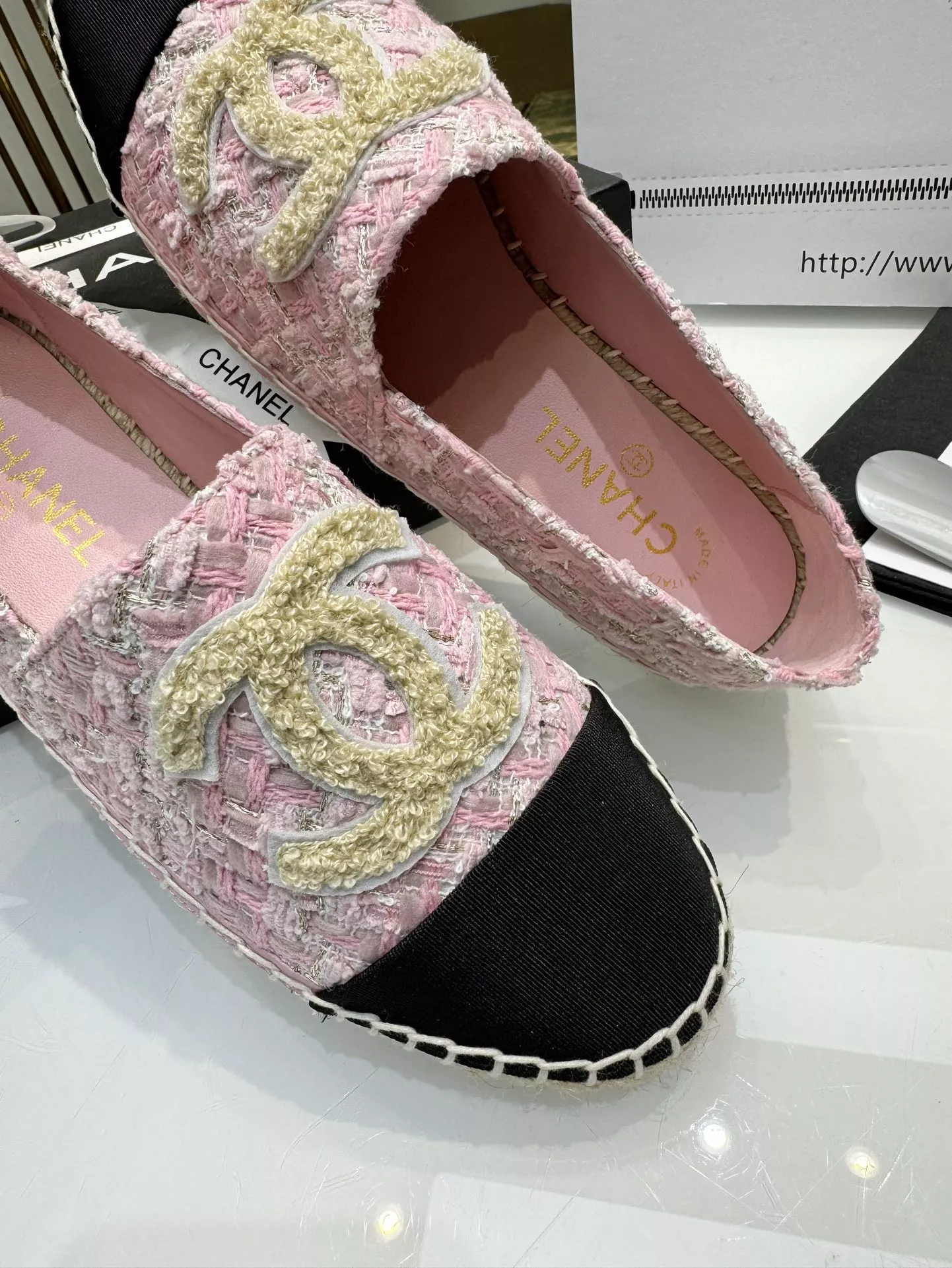 chanel flat chaussures pour femme s_12761a63